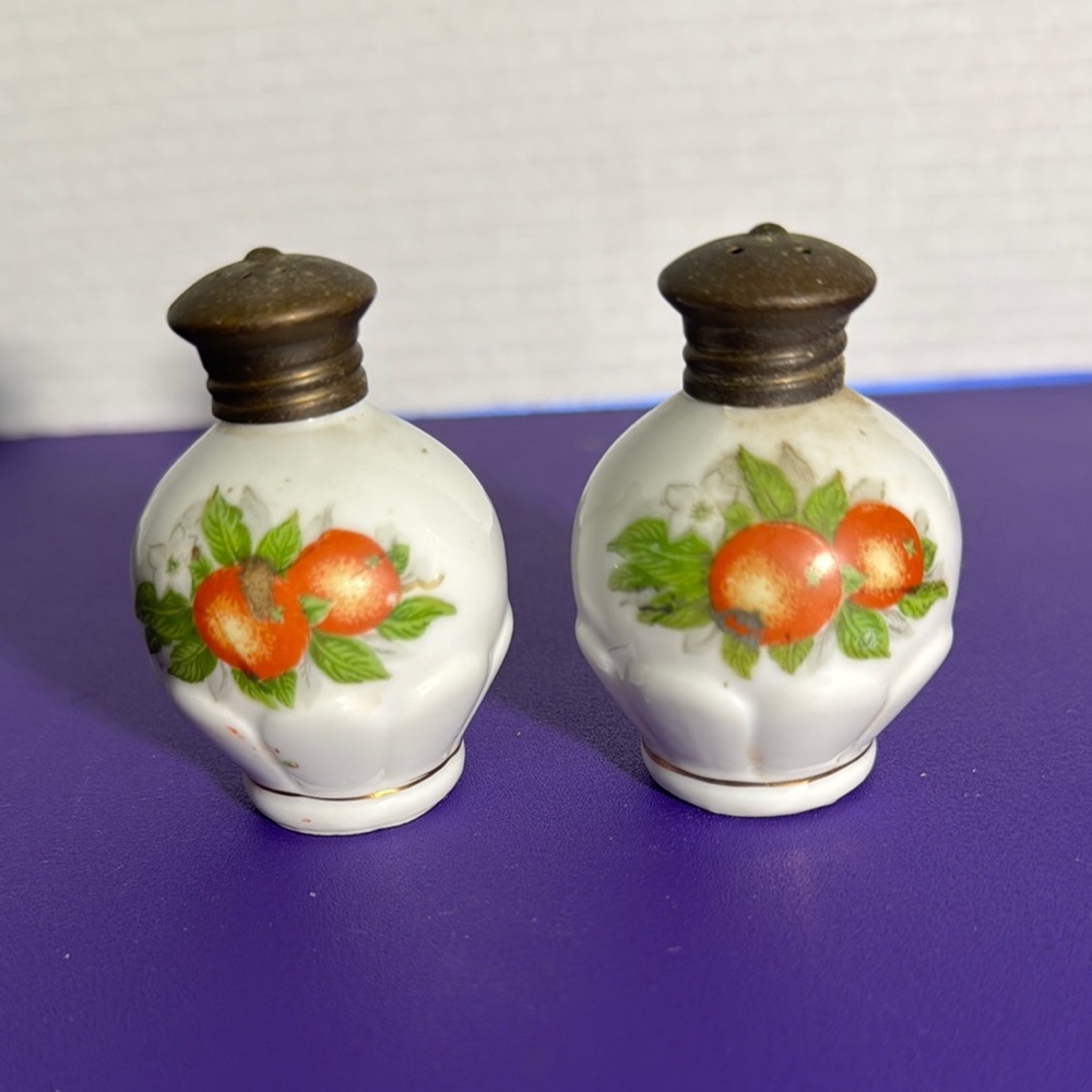 White and Orange Ceramic Decor Accents